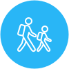 Accompagnement de vos enfants dans leurs déplacements Conciergerie privée icone enfants